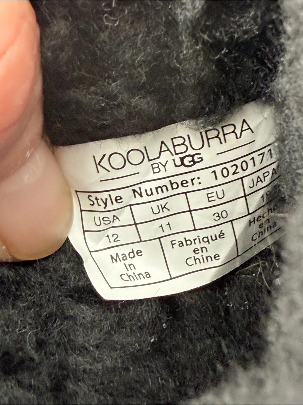 Koolaburra by Ugg Girls Victoria Tall -SZ 12C- Black Sheepskin Bow Winter Boots